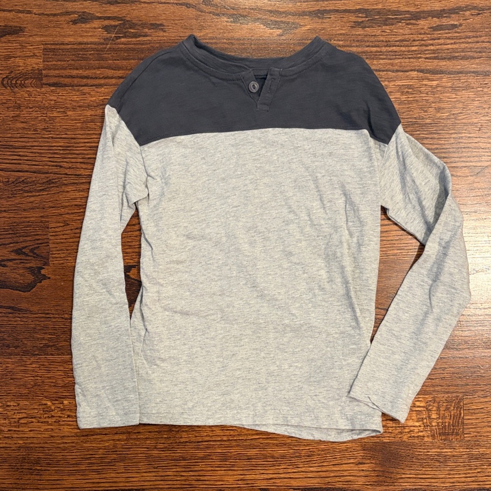 GAP Kids Long Sleeve Tee - Dark Gray and Light Gray